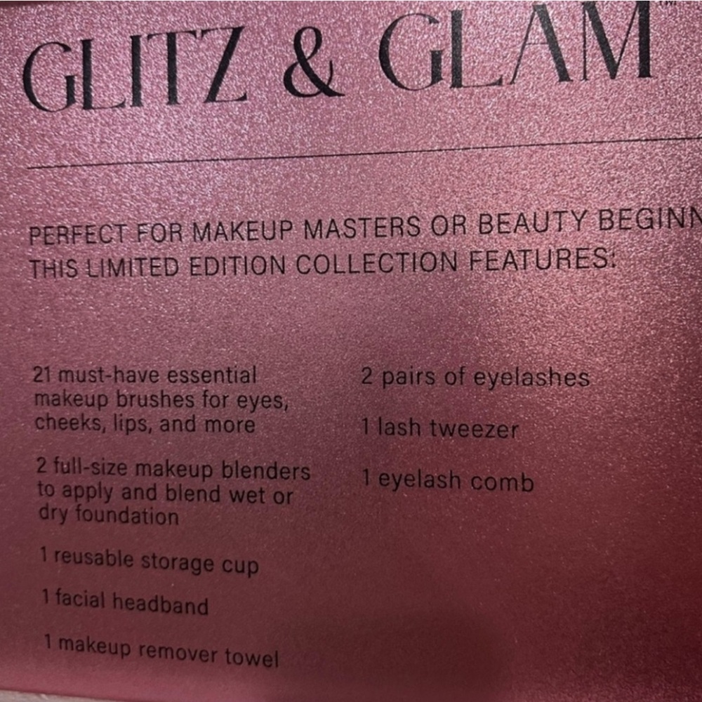 ✨️💕 Blush Glitz & Glam | 30pc Essentials Collection Brush Set pink ✨️💕 - Picture 8 of 9